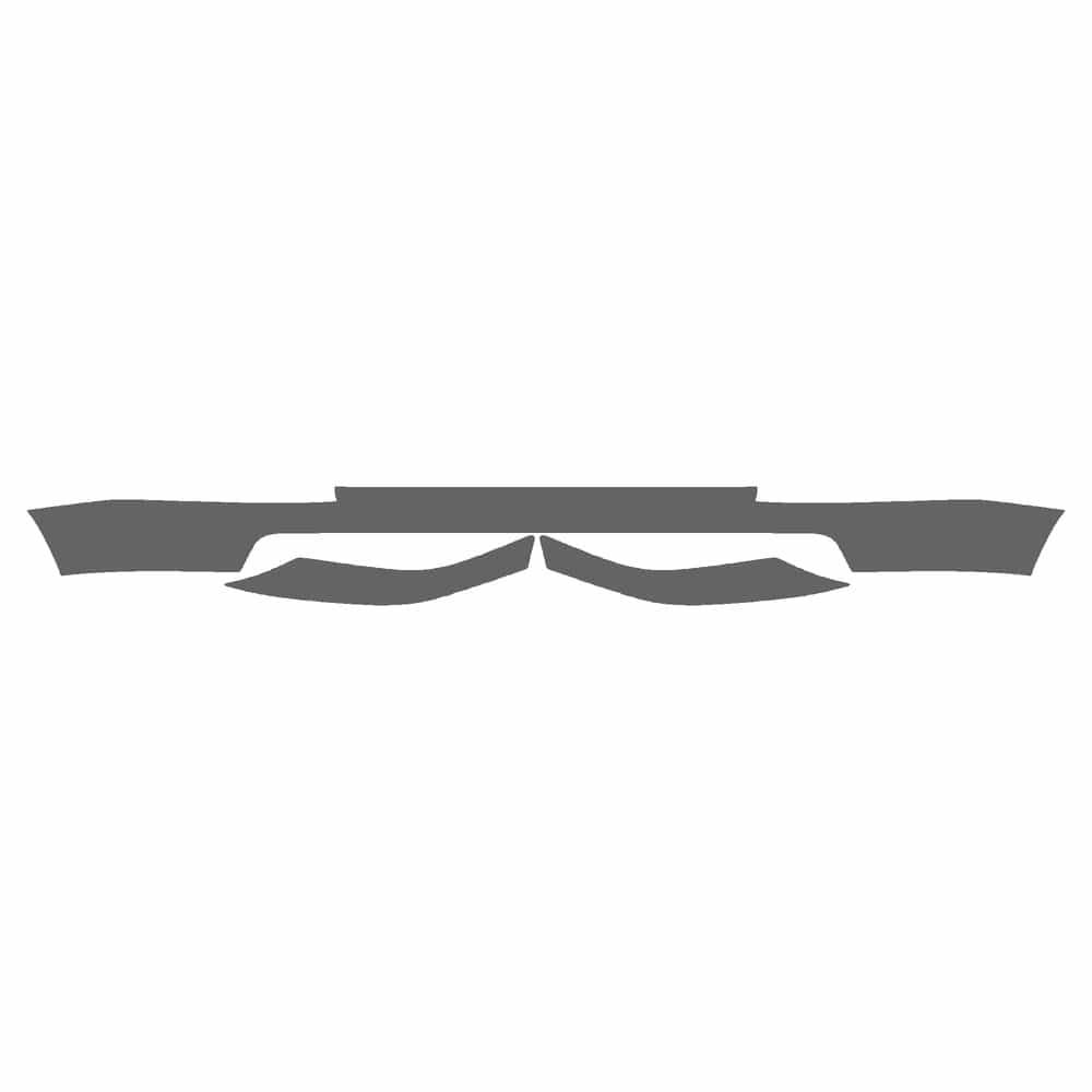 Vicrez Paint Protection PPF Pre-Cut Kit, Front Bumper vpp156476 for Ford SuperDuty 2002-2004