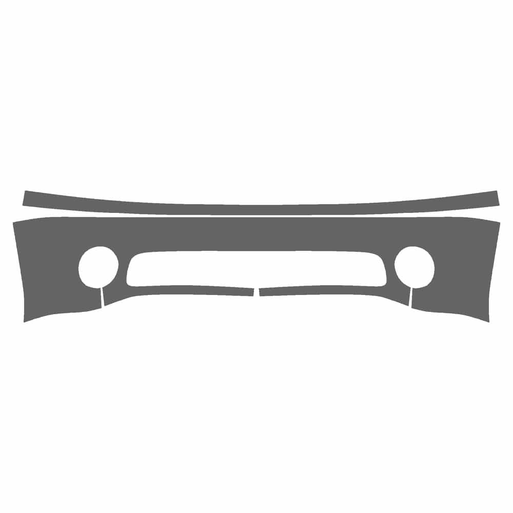 Vicrez Paint Protection PPF Pre-Cut Kit, Front Bumper vpp160824 for GMC Sierra 2004-2006