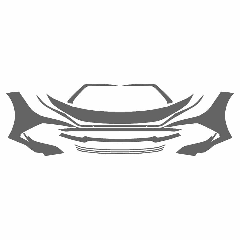 Vicrez Paint Protection PPF Pre-Cut Kit, Front Bumper vpp170120 for Hyundai Elantra Sedan 2024-2026
