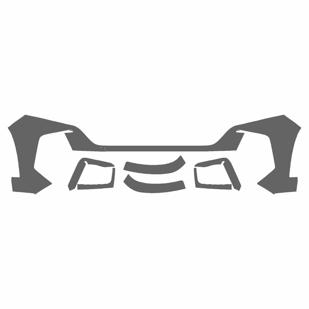 Vicrez Paint Protection PPF Pre-Cut Kit, Front Bumper vpp173336 for Hyundai Tucson SUV 2022-2024