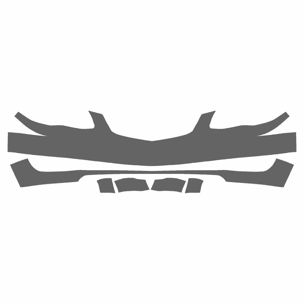 Vicrez Paint Protection PPF Pre-Cut Kit, Front Bumper vpp197315 for Mazda Millenia Sedan 2003