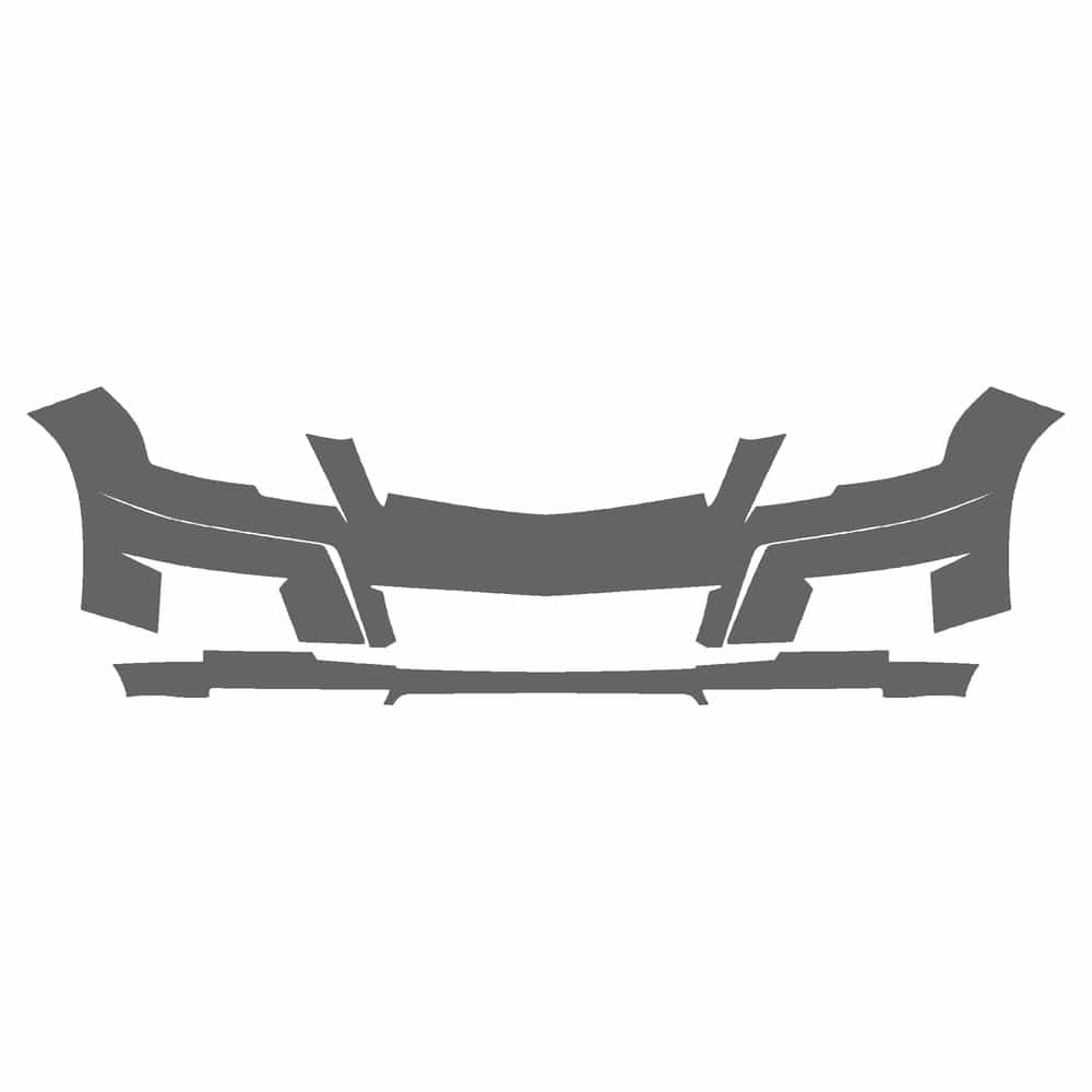Vicrez Paint Protection PPF Pre-Cut Kit, Front Bumper vpp205664 for Mercedes-Benz GLK SUV 2012