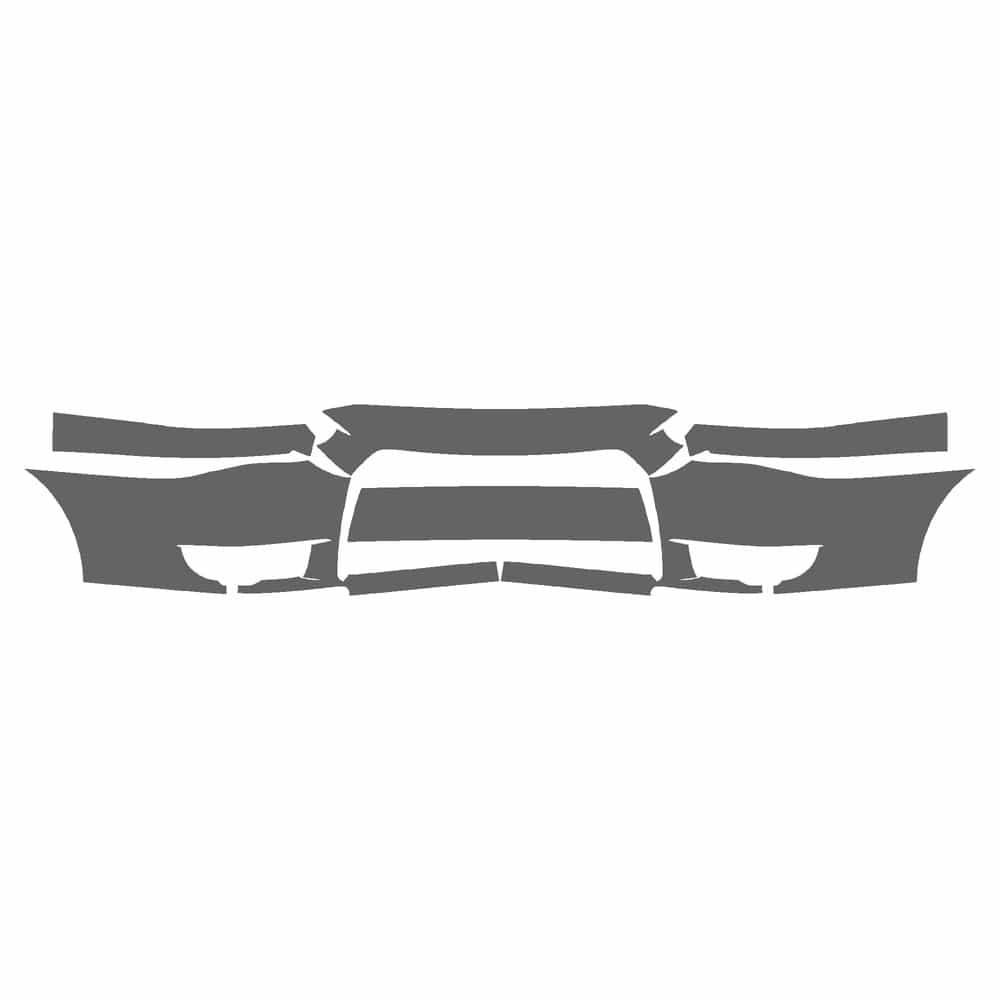 Vicrez Paint Protection PPF Pre-Cut Kit, Front Bumper vpp210022 for Mitsubishi Lancer Sedan 2008-2011
