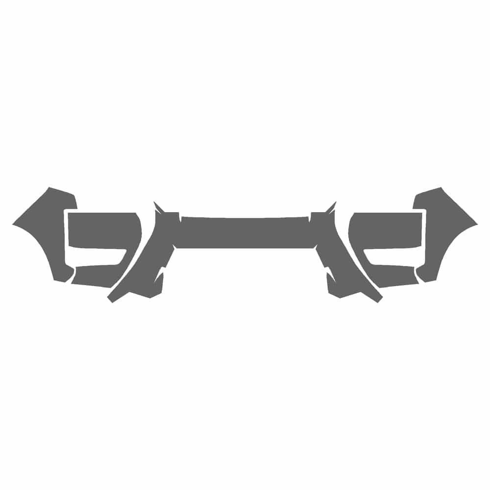Vicrez Paint Protection PPF Pre-Cut Kit, Front Bumper vpp212478 for Nissan Frontier Crew Pickup 2025-2026