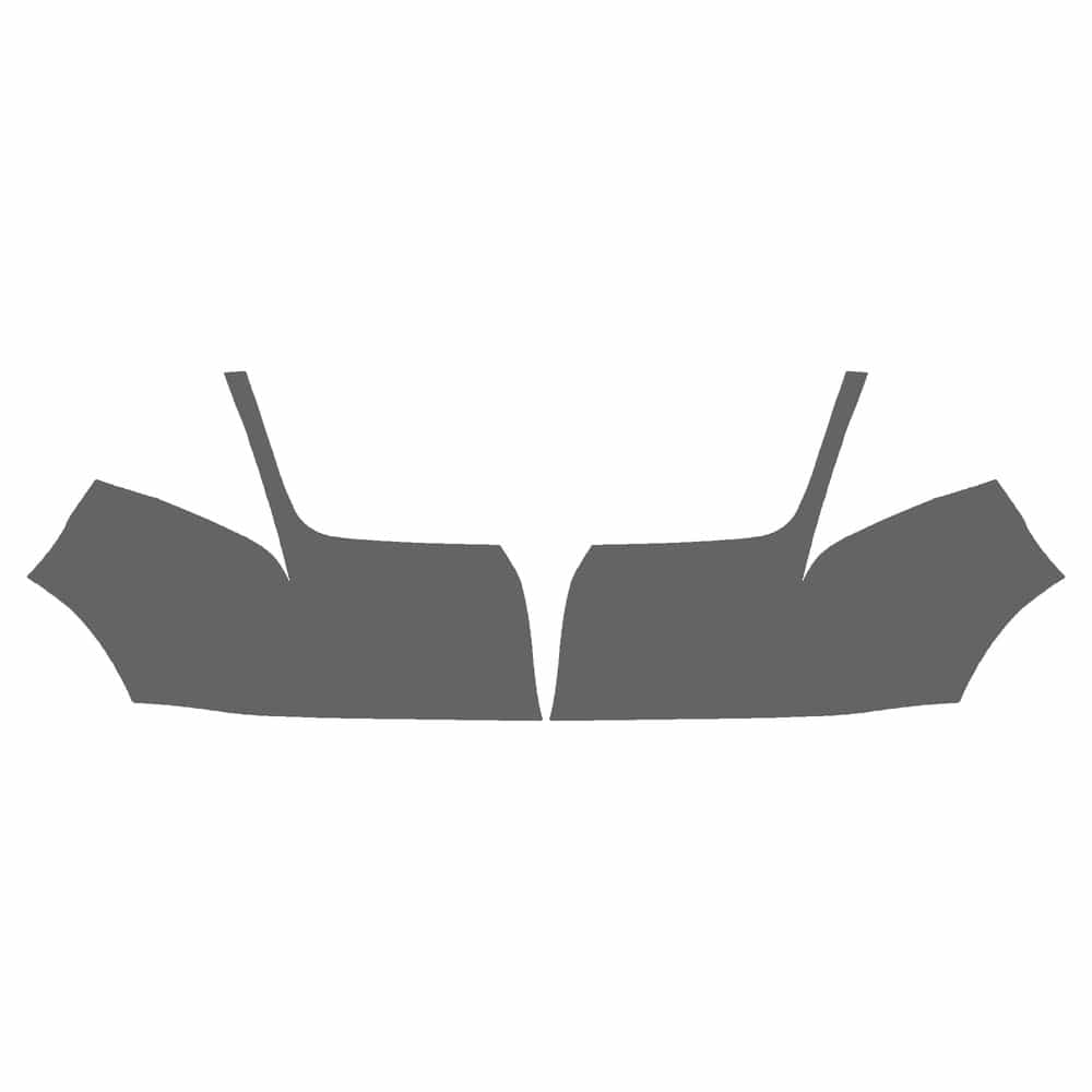Vicrez Paint Protection PPF Pre-Cut Kit, Front Bumper Part 1 vpp125380 for Bentley Azure Convertible 2006-2008