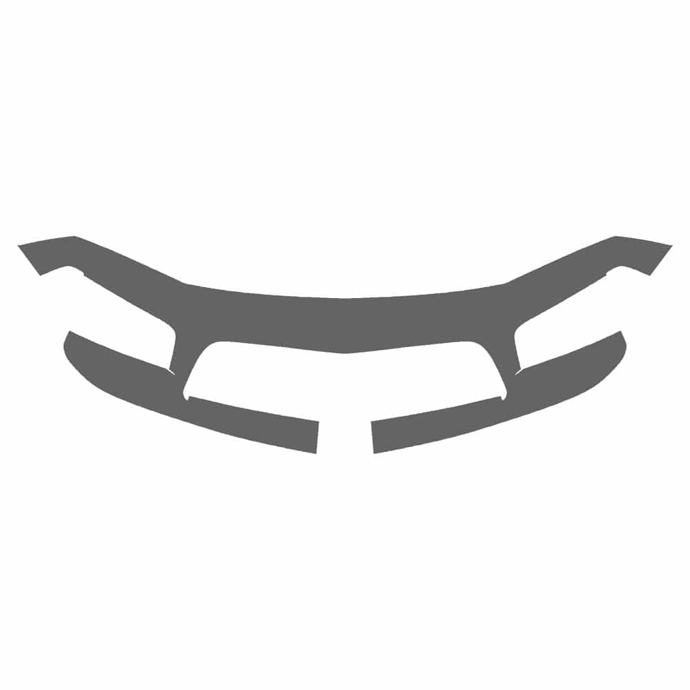 Vicrez Paint Protection PPF Pre-Cut Kit, Front Bumper Part 1 vpp143089 for Dodge Charger Sedan 2006-2010