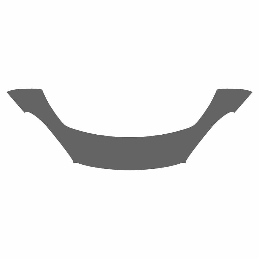 Vicrez Paint Protection PPF Pre-Cut Kit, Front Bumper Part 1 vpp146385 for Fiat 124 Spider Convertible 2017-2020