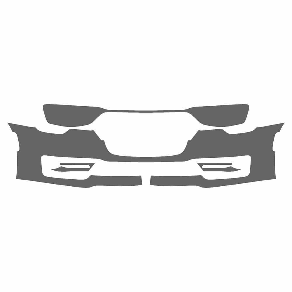 Vicrez Paint Protection PPF Pre-Cut Kit, Front Bumper Part 2 vpp141770 for Chrysler 300 Sedan 2017-2023