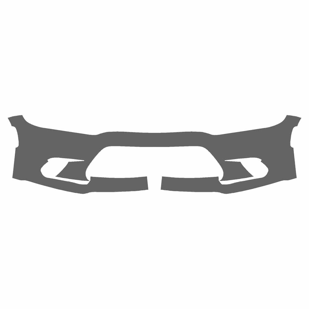 Vicrez Paint Protection PPF Pre-Cut Kit, Front Bumper Part 2 vpp143117 for Dodge Charger Sedan 2015-2023