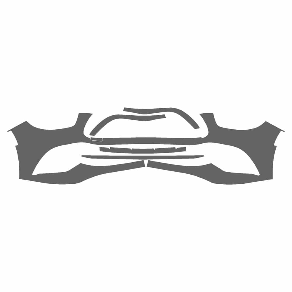 Vicrez Paint Protection PPF Pre-Cut Kit, Front Bumper Part 2 vpp202969 for Mercedes-Benz E63 Sedan 2021-2023