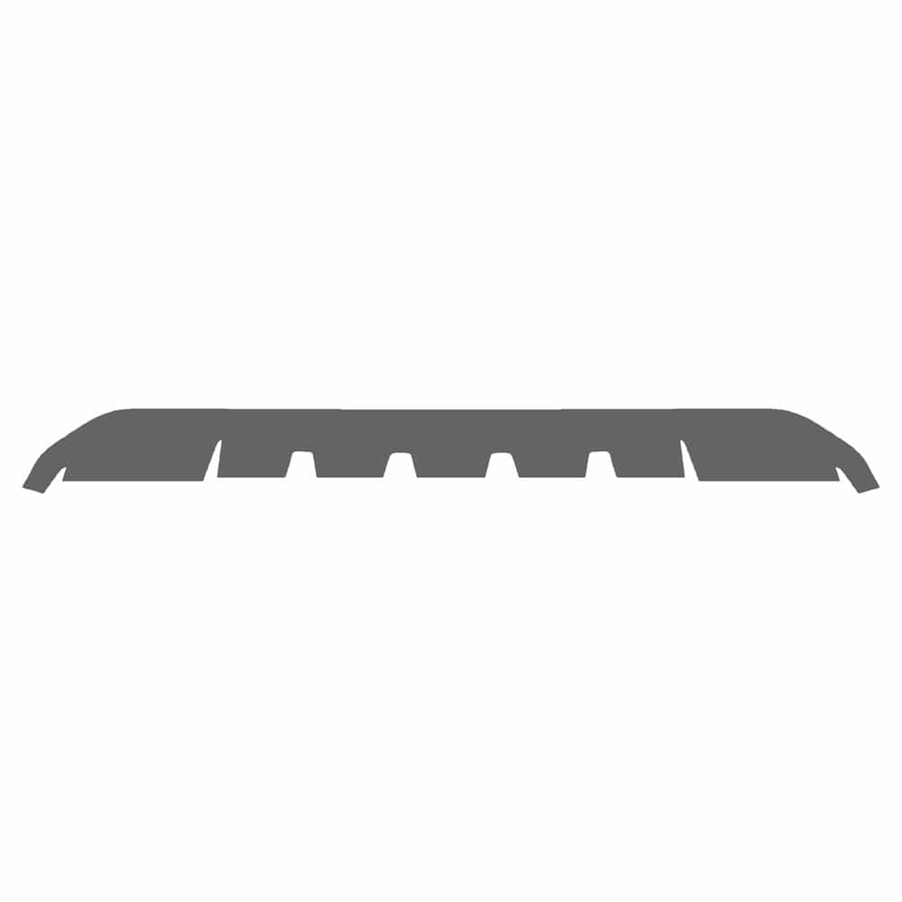 Vicrez Paint Protection PPF Pre-Cut Kit, Front Bumper Part 2 vpp220473 for Porsche Cayenne SUV 2015-2018