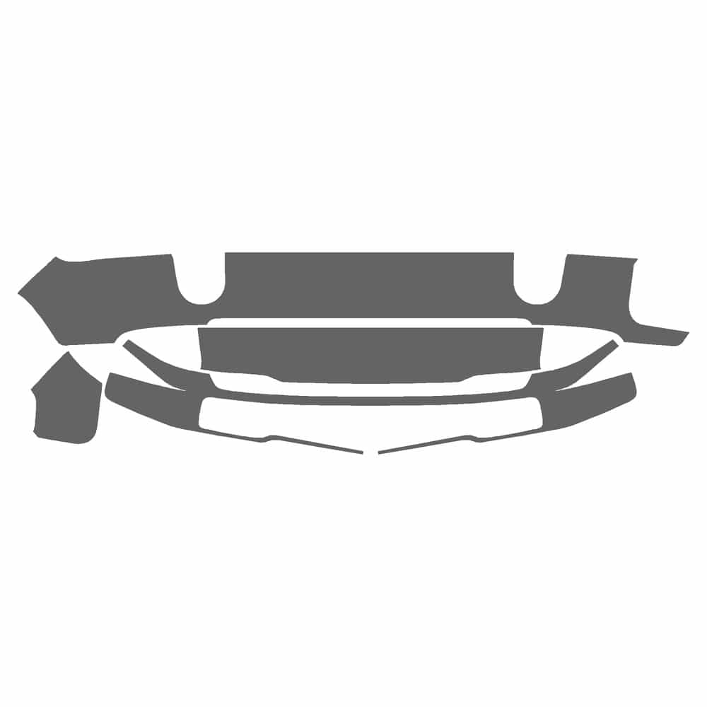 Vicrez Paint Protection PPF Pre-Cut Kit, Front Bumper vpp225051 for Rivian R1S SUV 2022-2026