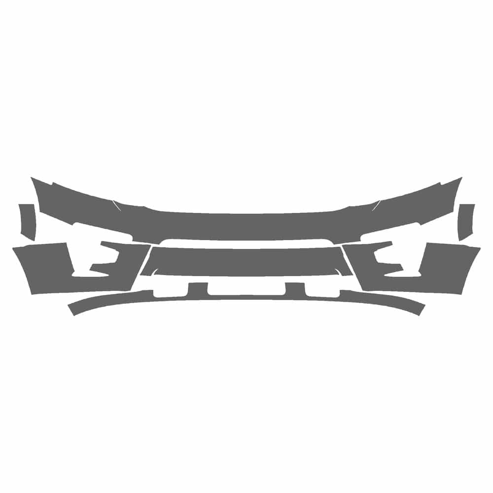 Vicrez Paint Protection PPF Pre-Cut Kit, Front Bumper, Sensors vpp148134 for Ford Expedition SUV 2015-2017