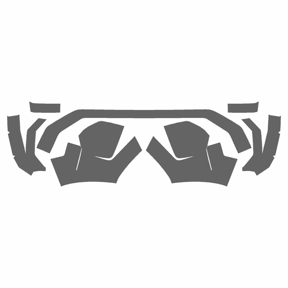 Vicrez Paint Protection PPF Pre-Cut Kit, Front Bumper vpp239320 for Toyota Tundra Extd Pickup 2022-2026