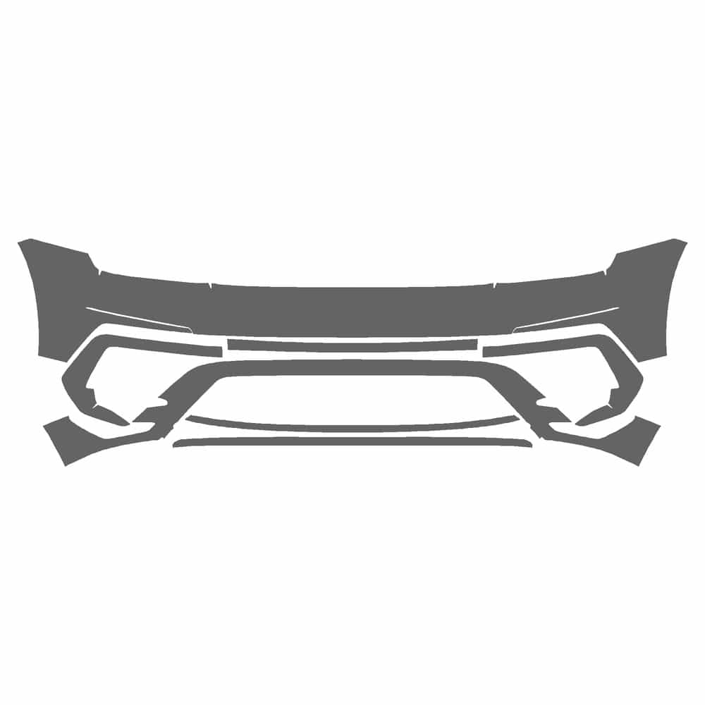 Vicrez Paint Protection PPF Pre-Cut Kit, Front Bumper vpp241220 for Volkswagen Atlas SUV 2018-2020