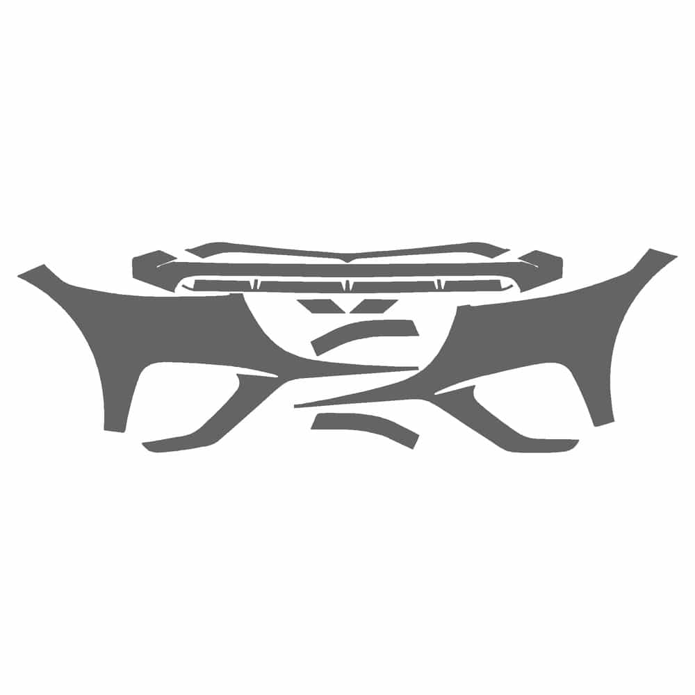 Vicrez Paint Protection PPF Pre-Cut Kit, Front Bumper, w/ 2 Sensors vpp163840 for Genesis GV70 SUV 2022-2025