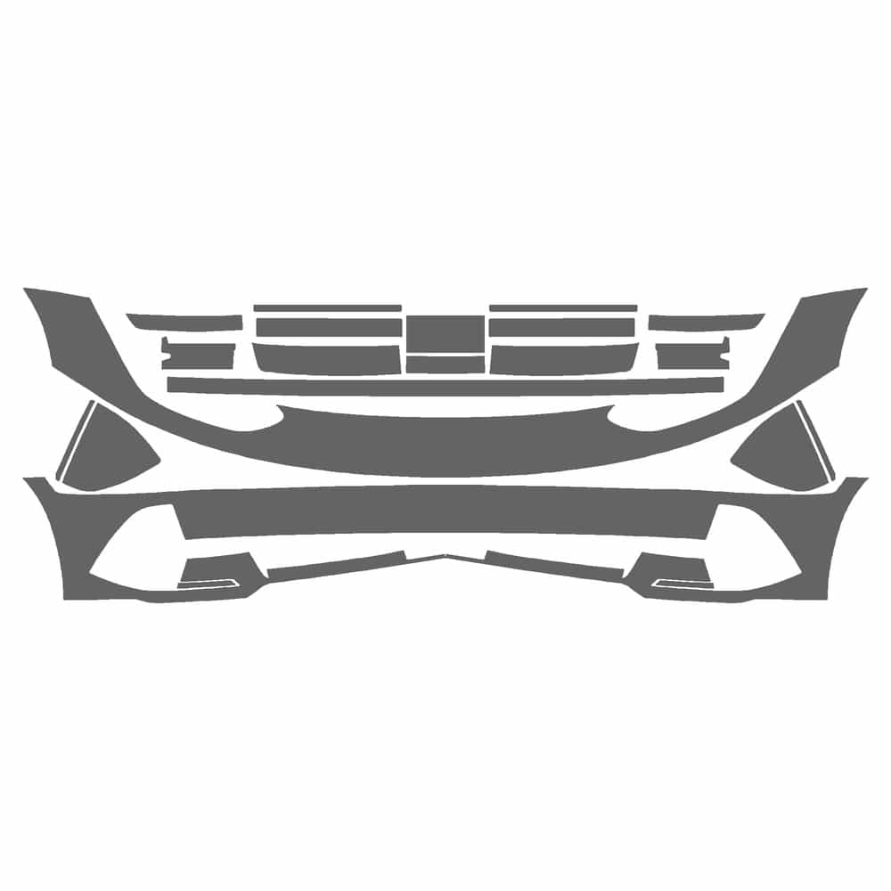 Vicrez Paint Protection PPF Pre-Cut Kit, Front Bumper, w/ 4 Sensors vpp170727 for Hyundai Ioniq 6 Sedan 2023-2026
