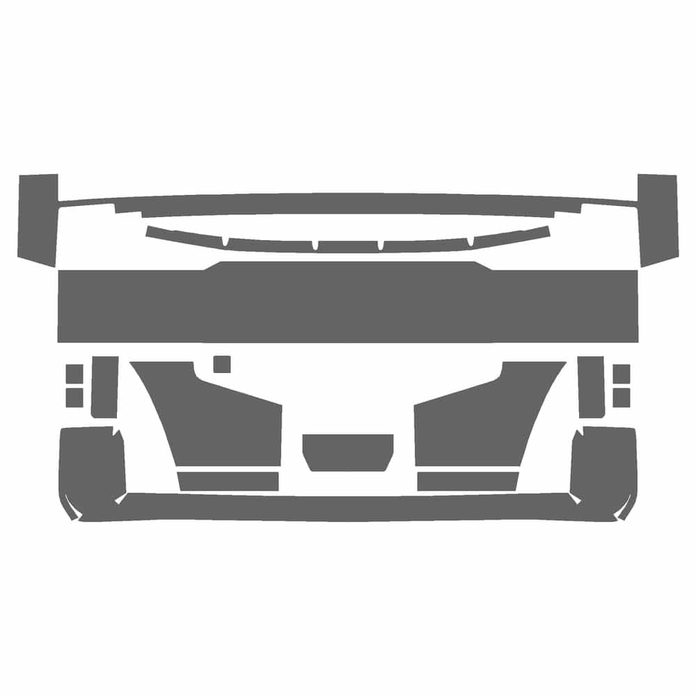 Vicrez Paint Protection PPF Pre-Cut Kit, Front Bumper, w/ 4 Sensors vpp186167 for KIA Telluride SUV 2027