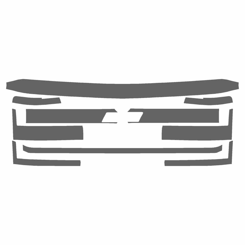 Vicrez Paint Protection PPF Pre-Cut Kit, Grille(s) vpp137091 for Chevrolet Silverado Crew Pickup 2015-2019