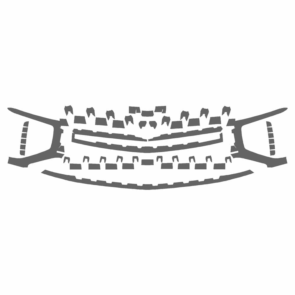 Vicrez Paint Protection PPF Pre-Cut Kit, Grille(s) vpp140654 for Chevrolet Tahoe SUV 2025-2026