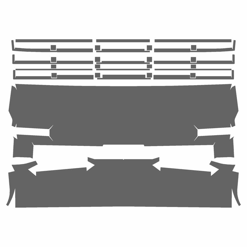 Vicrez Paint Protection PPF Pre-Cut Kit, Grille(s) vpp171644 for Hyundai Palisade SUV 2026