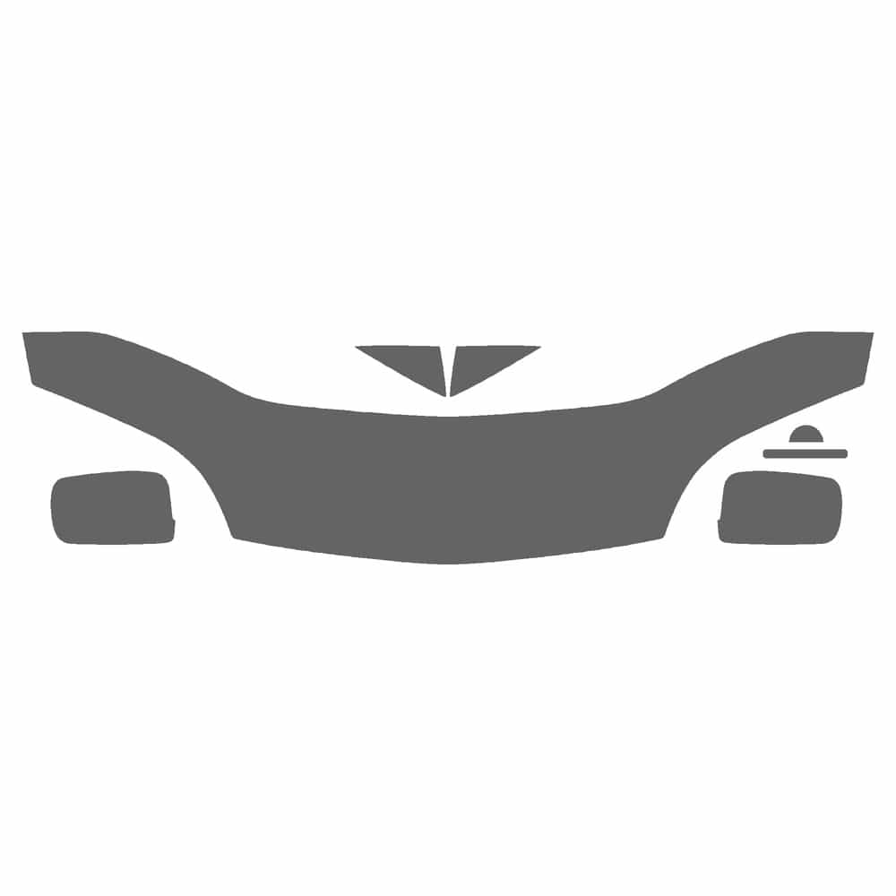 Vicrez Paint Protection PPF Pre-Cut Kit, Hood/Fender/Mirrors vpp131555 for Chevrolet Cavalier Coupe 2002