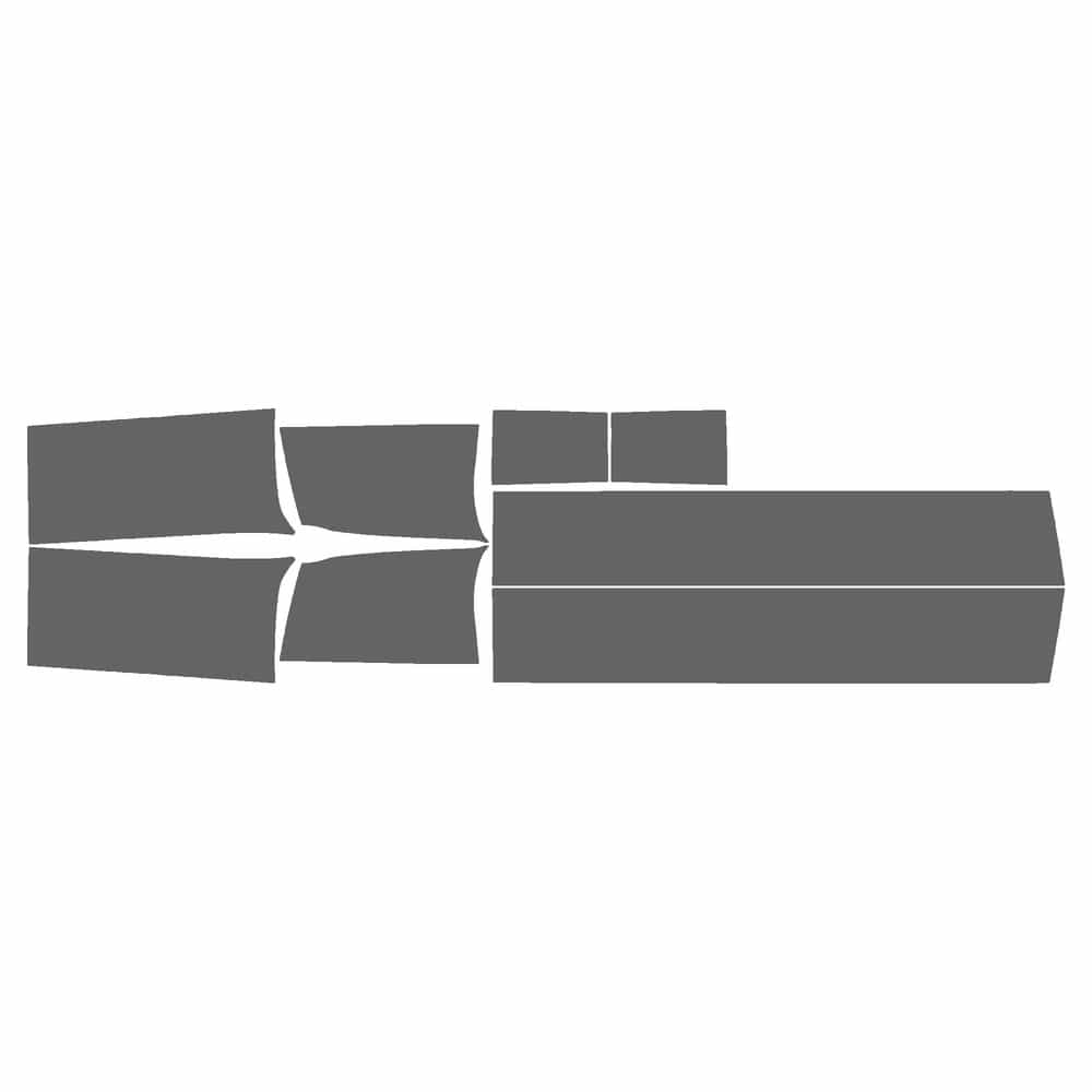 Vicrez Paint Protection PPF Pre-Cut Kit, Rockers & Cab vpp136642 for Chevrolet Silverado 2003-2004