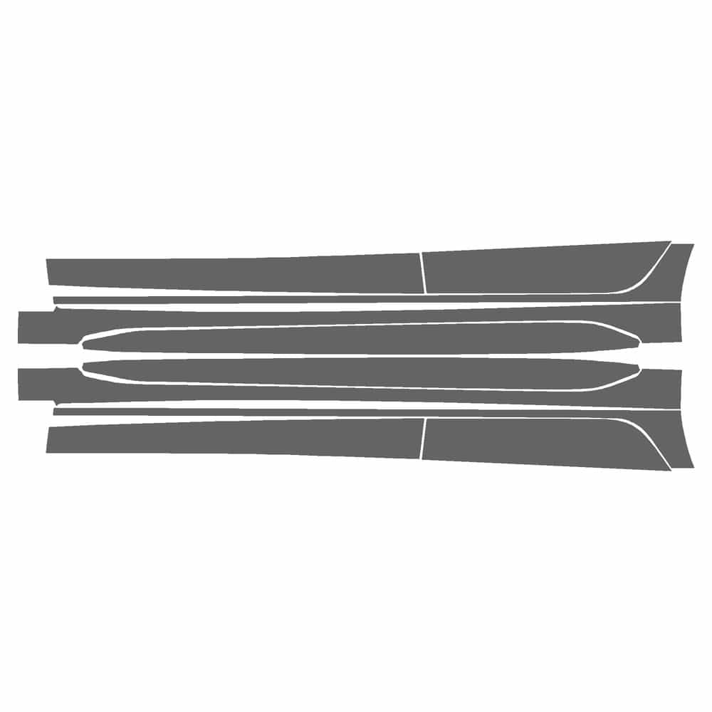 Vicrez Paint Protection PPF Pre-Cut Kit, Rockers vpp108488 for Audi RS 3 Sedan 2022-2024