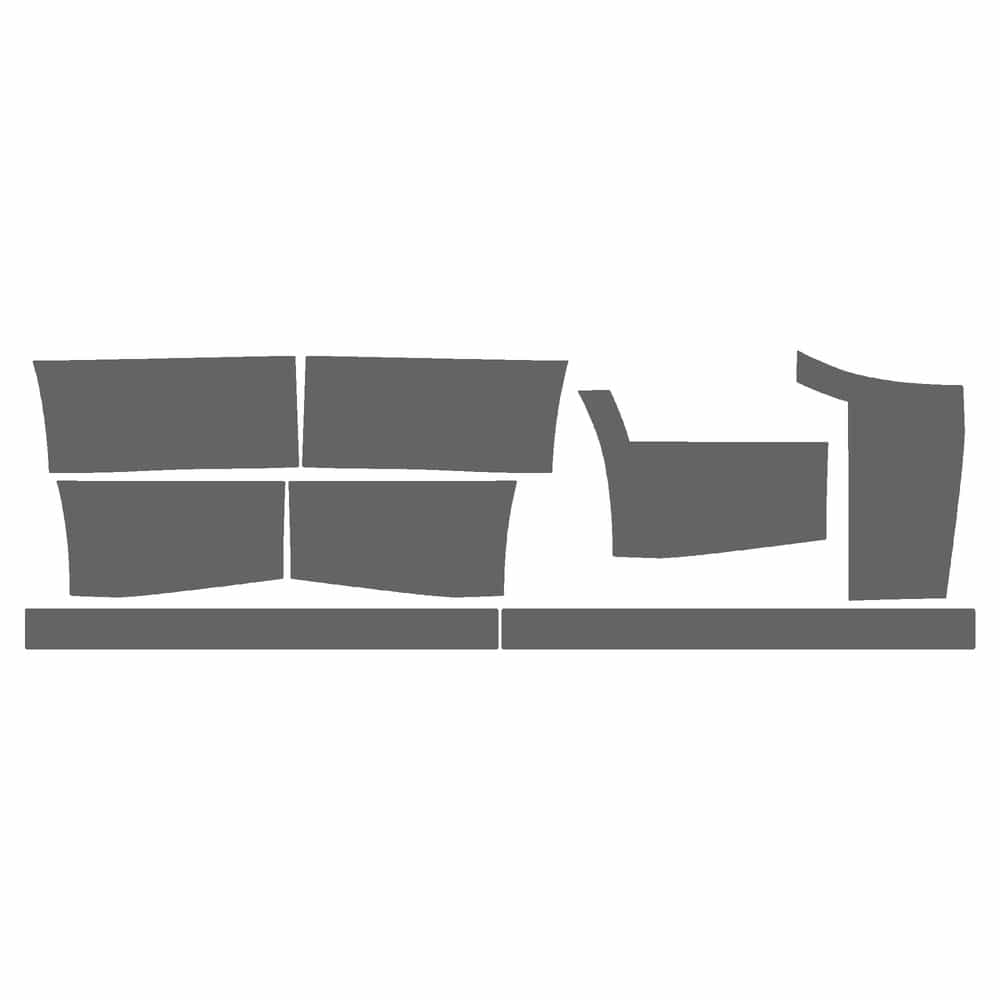 Vicrez Paint Protection PPF Pre-Cut Kit, Rockers/Kick Plates vpp130169 for Chevrolet Blazer SUV 2002-2005