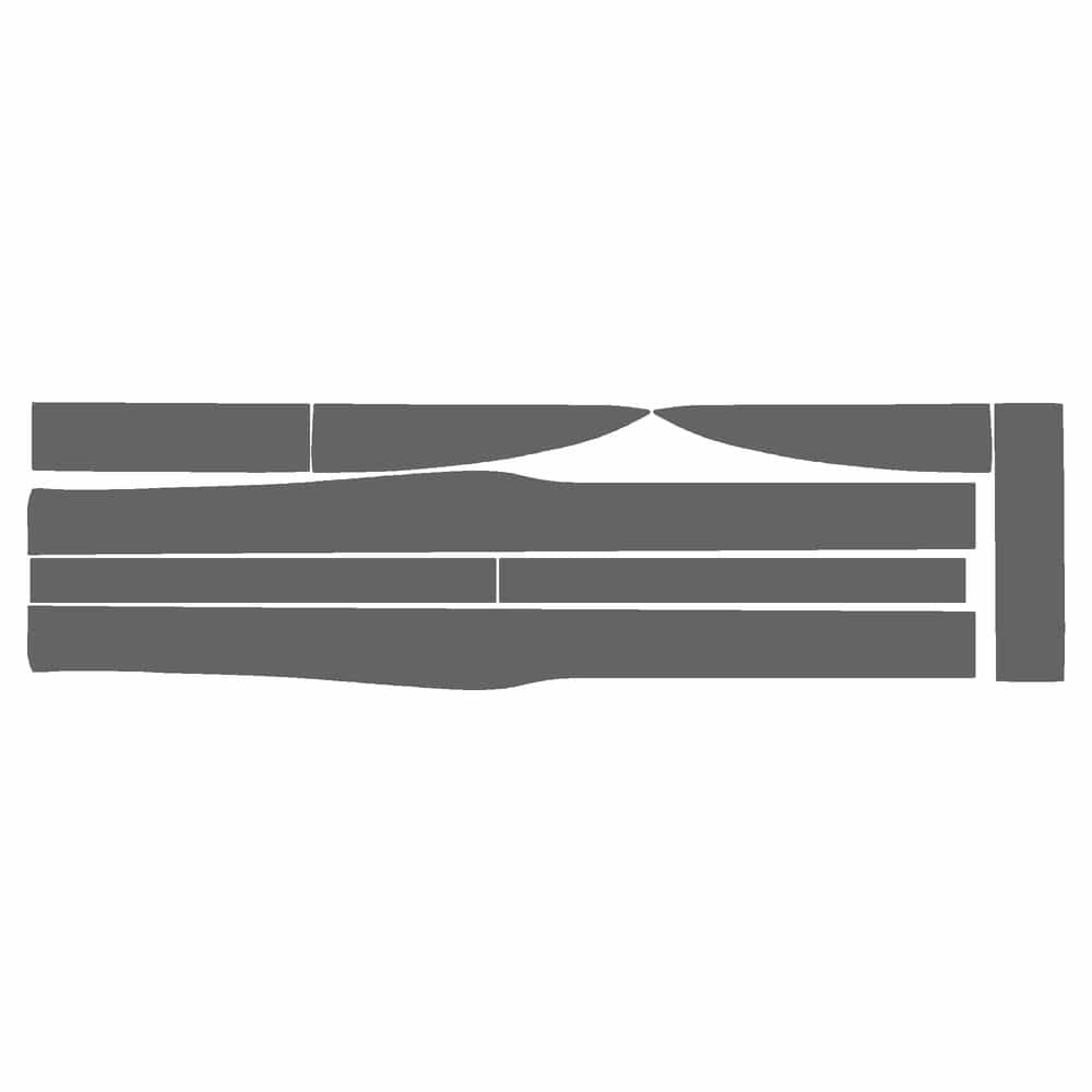 Vicrez Paint Protection PPF Pre-Cut Kit, Rockers/Kick Plates vpp134488 for Chevrolet S-10 2002-2005