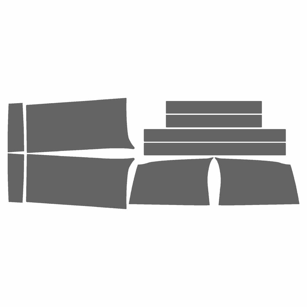 Vicrez Paint Protection PPF Pre-Cut Kit, Rockers/Kick Plates vpp135861 for Chevrolet Silverado 2500 2005-2006