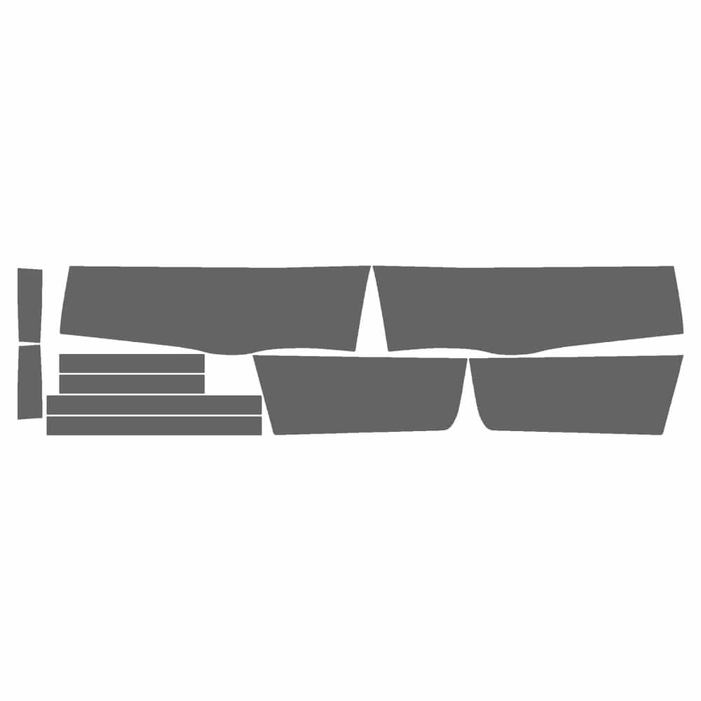 Vicrez Paint Protection PPF Pre-Cut Kit, Rockers/Kick Plates vpp136234 for Chevrolet Silverado 2002
