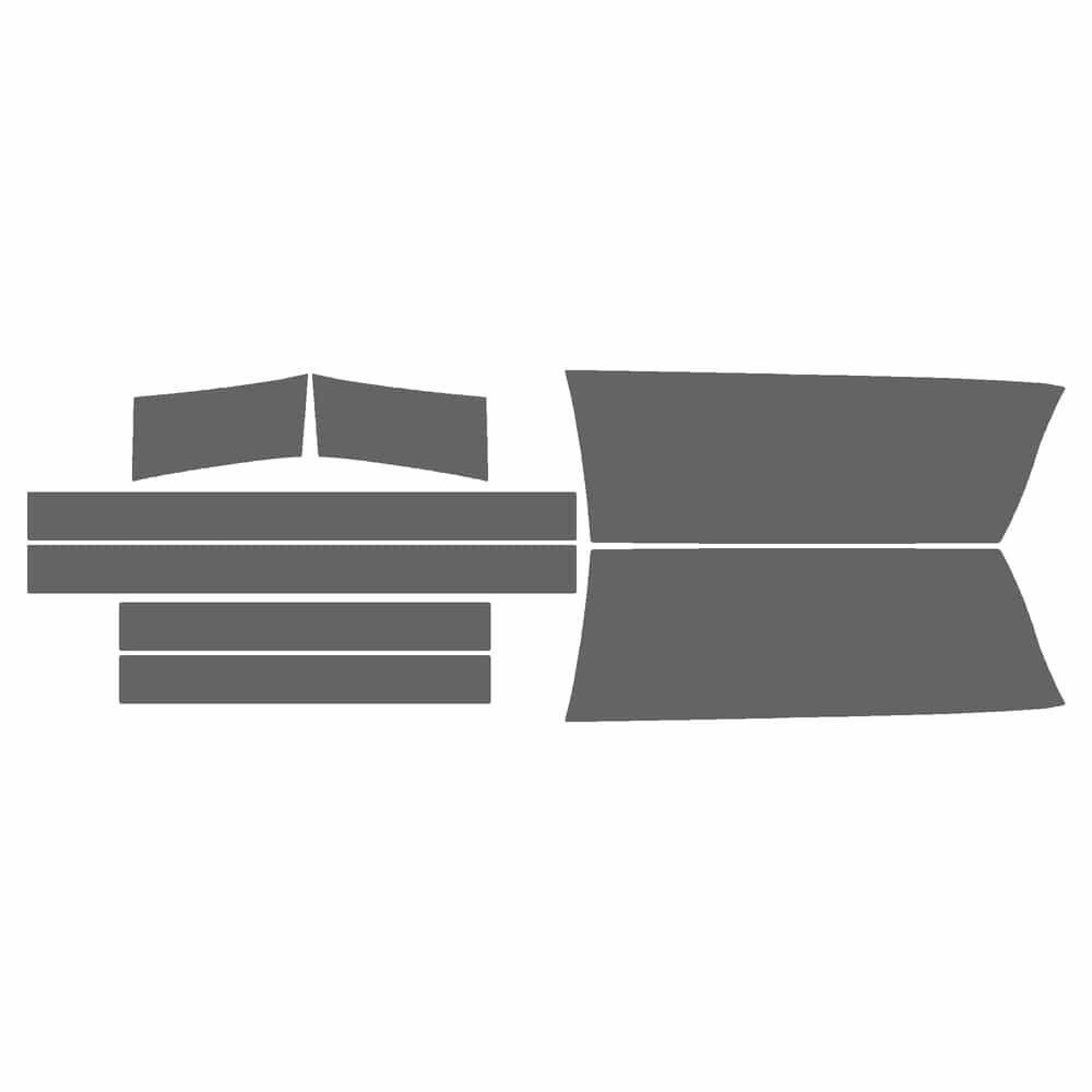 Vicrez Paint Protection PPF Pre-Cut Kit, Rockers/Kick Plates vpp139551 for Chevrolet Suburban SUV 2002-2006