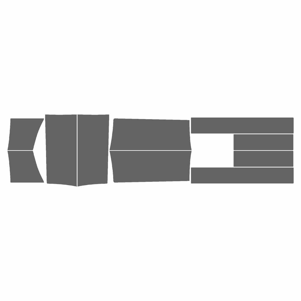 Vicrez Paint Protection PPF Pre-Cut Kit, Rockers/Kick Plates vpp156839 for Ford SuperDuty 2005-2007