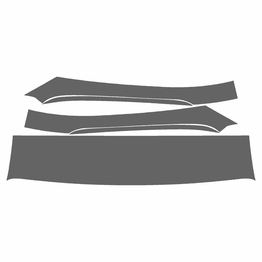 Vicrez Paint Protection PPF Pre-Cut Kit, Roof & A Pillar vpp125856 for Bentley Flying Spur Sedan 2012-2018