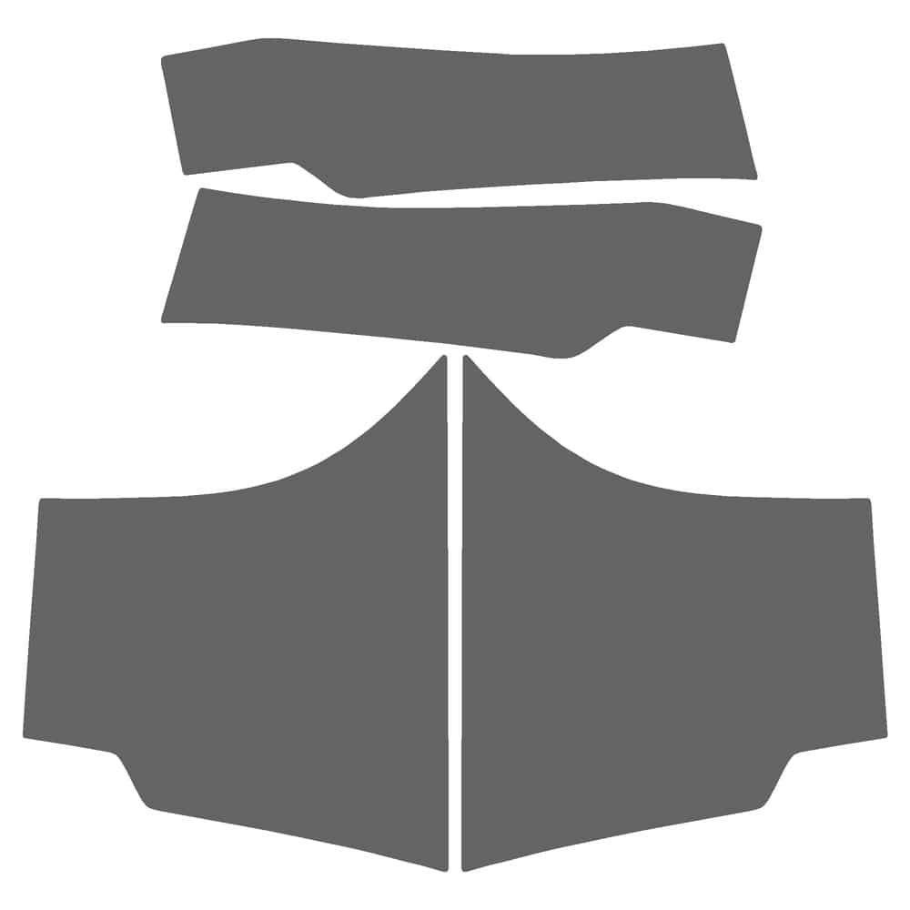 Vicrez Paint Protection PPF Pre-Cut Kit, Splash vpp137685 for Chevrolet Silverado Extd Pickup 2020-2023