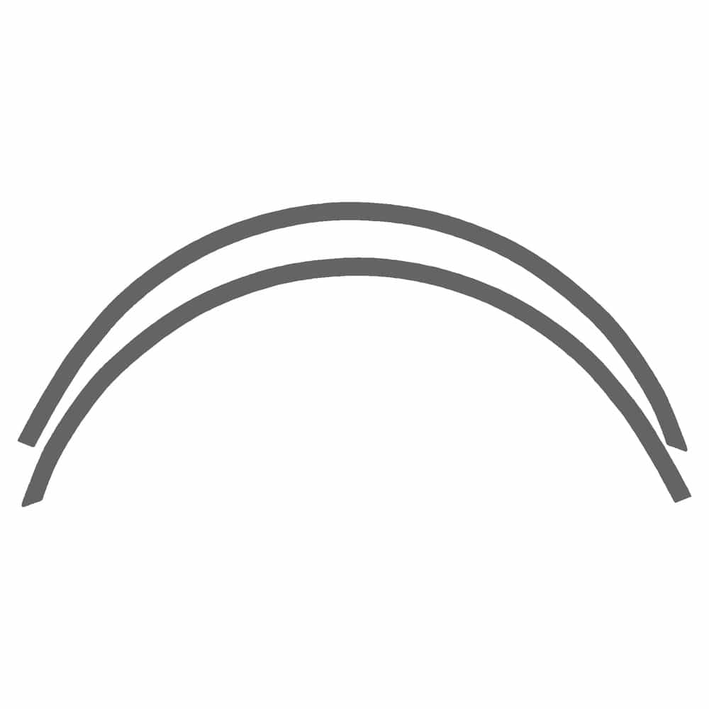 Vicrez Paint Protection PPF Pre-Cut Kit, Wheel Lip Front, Driver & Passenger vpp111484 for BMW 3 Series 2002-2003