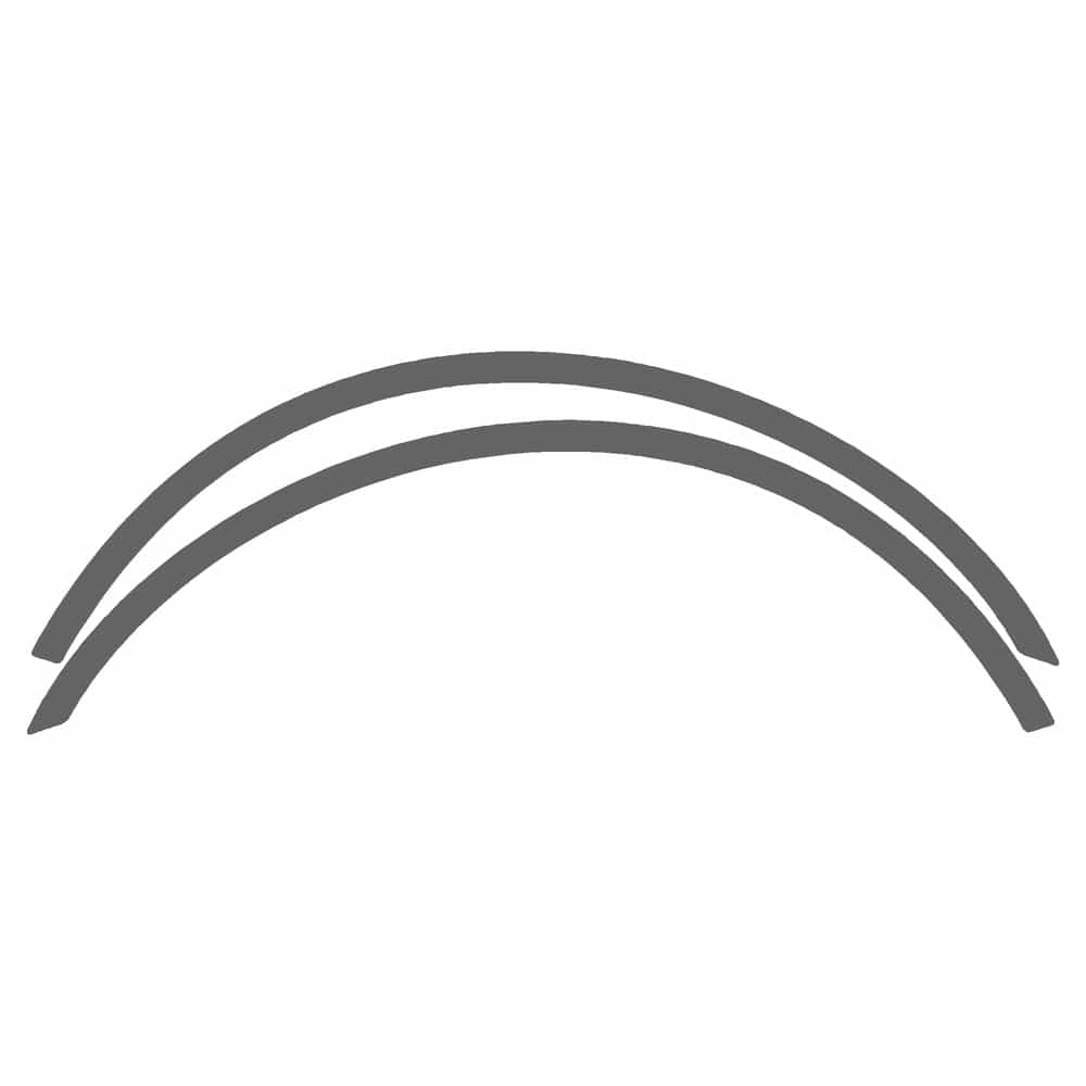 Vicrez Paint Protection PPF Pre-Cut Kit, Wheel Lip Front, Driver & Passenger vpp142215 for Chrysler Sebring Coupe 2003-2005
