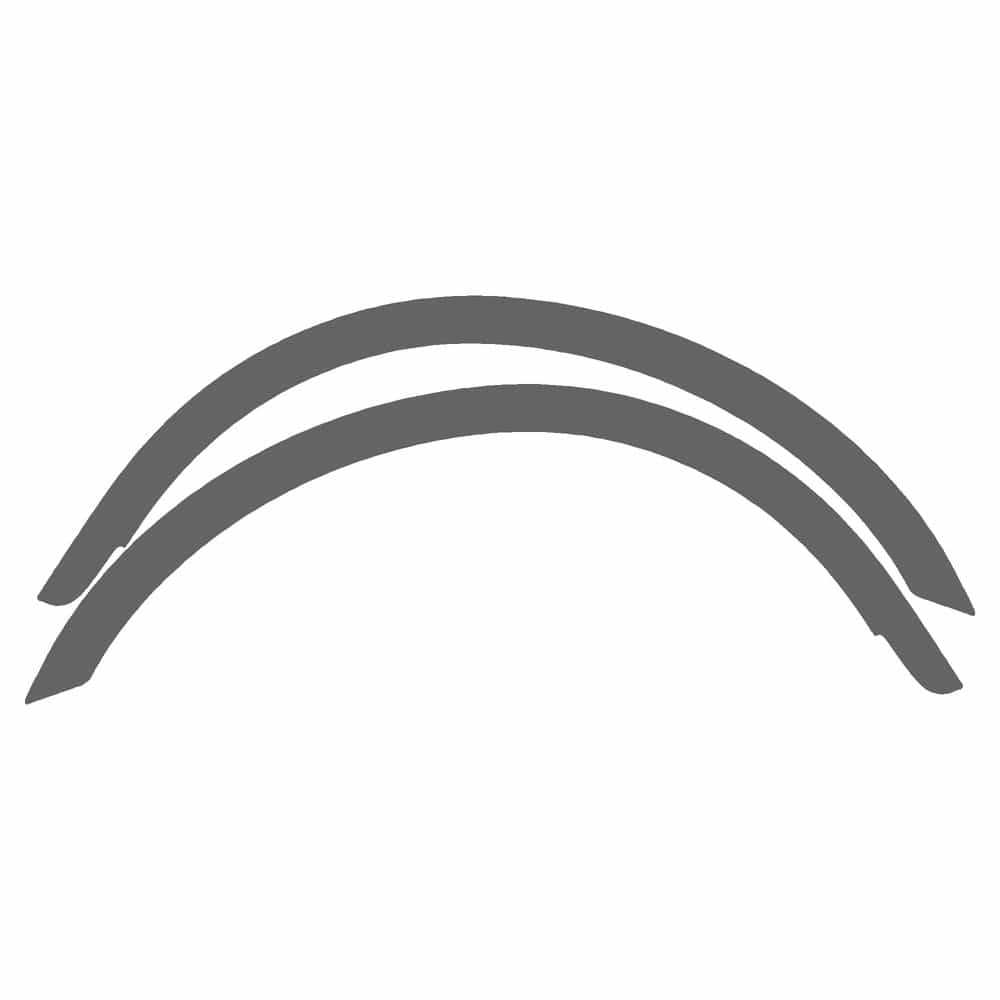 Vicrez Paint Protection PPF Pre-Cut Kit, Wheel Lip Front, Driver & Passenger vpp150797 for Ford F150 2004