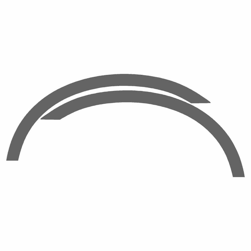 Vicrez Paint Protection PPF Pre-Cut Kit, Wheel Lip Front, Driver & Passenger vpp156928 for Ford SuperDuty 2005-2007