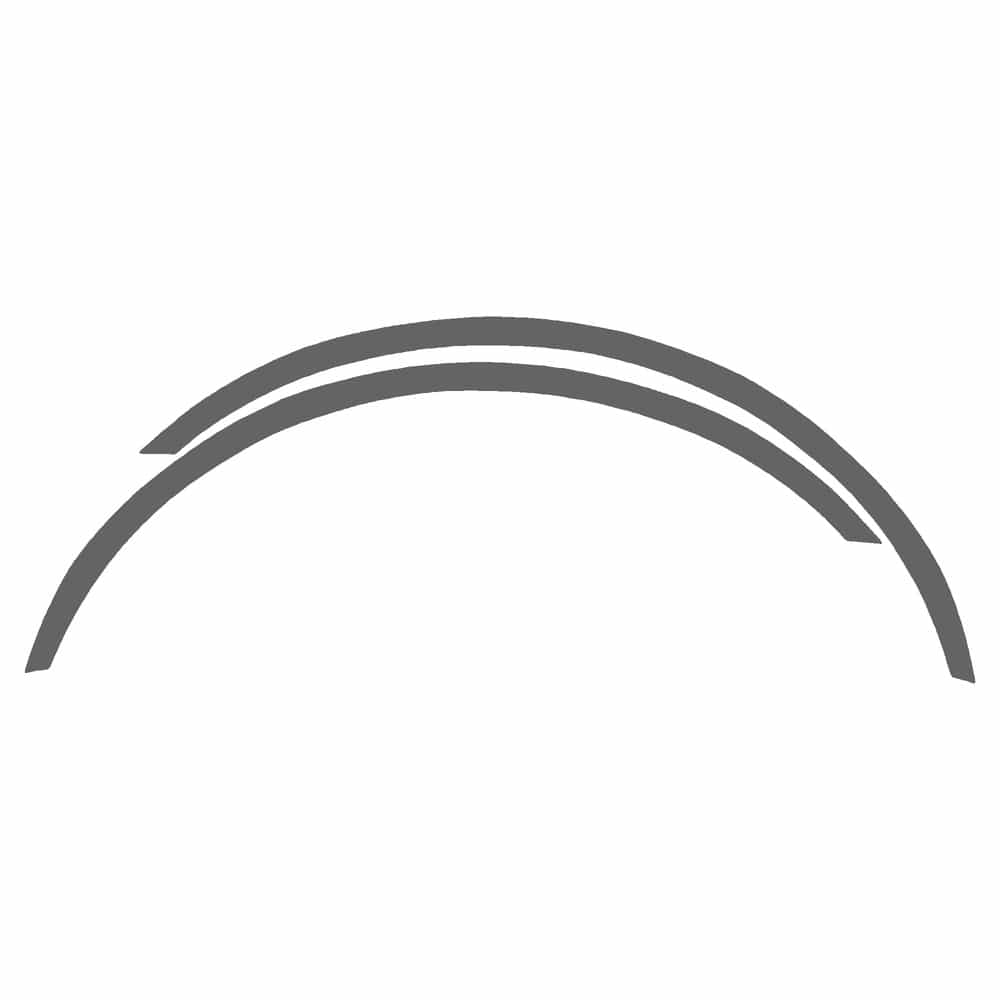Vicrez Paint Protection PPF Pre-Cut Kit, Wheel Lip Front, Driver & Passenger vpp173814 for Hyundai XG350 Sedan 2003