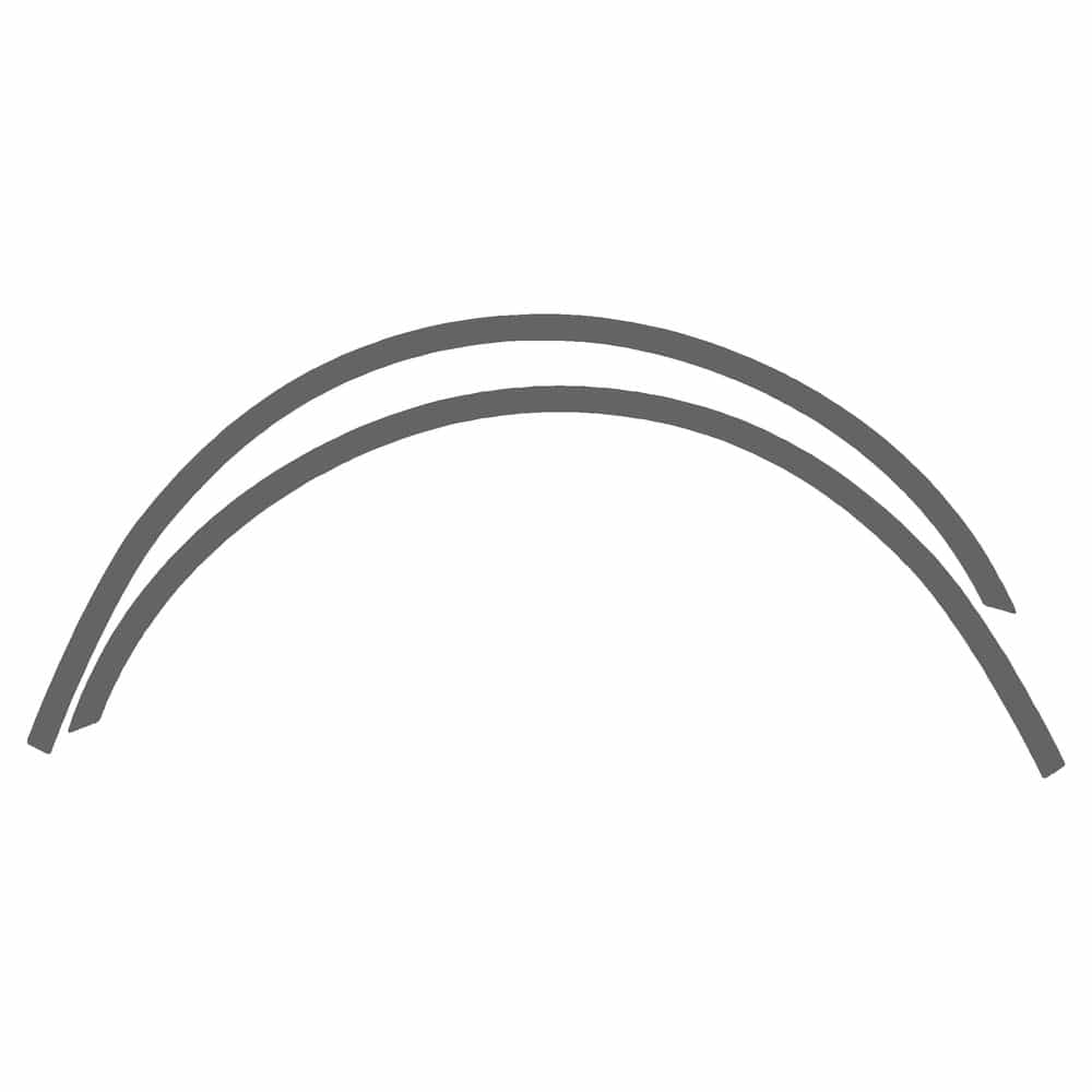 Vicrez Paint Protection PPF Pre-Cut Kit, Wheel Lip Front, Driver & Passenger vpp182773 for KIA Optima Sedan 2003-2006