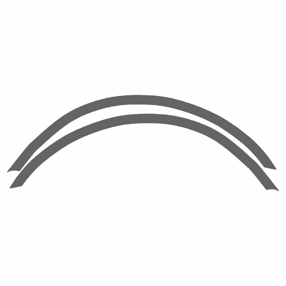 Vicrez Paint Protection PPF Pre-Cut Kit, Wheel Lip Front, Driver & Passenger vpp195541 for Mazda B-Series Pickup 2003-2009