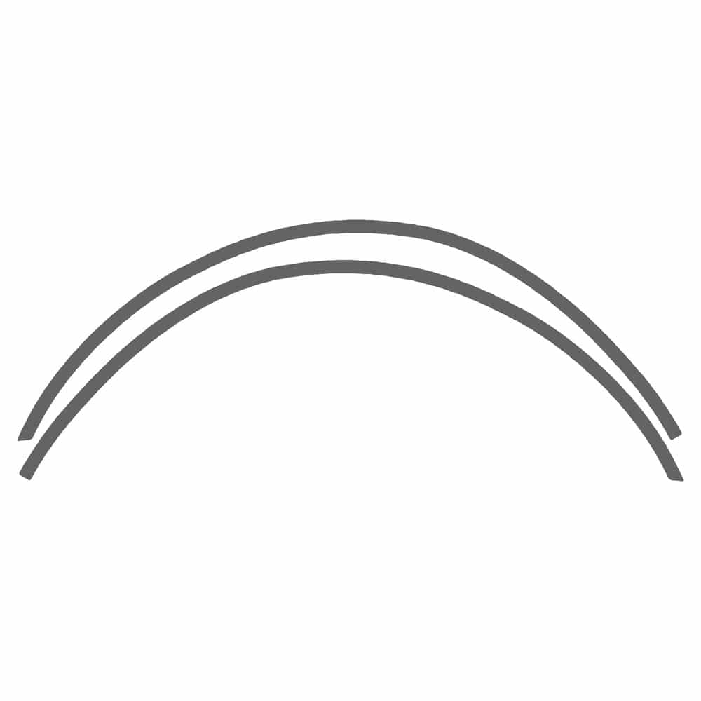 Vicrez Paint Protection PPF Pre-Cut Kit, Wheel Lip Front, Driver & Passenger vpp209837 for Mitsubishi Lancer Sedan 2004-2005