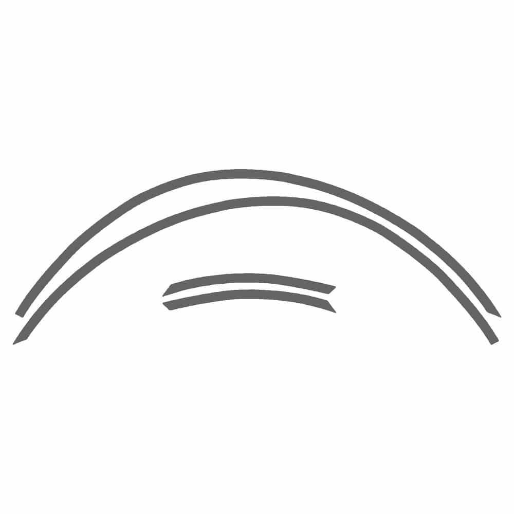 Vicrez Paint Protection PPF Pre-Cut Kit, Wheel Lip Rear, Driver & Passenger vpp100106 for Acura CL Coupe 2002-2003
