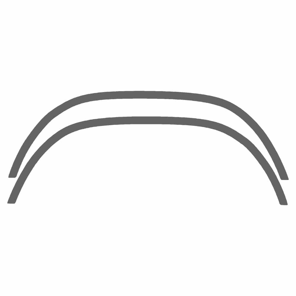 Vicrez Paint Protection PPF Pre-Cut Kit, Wheel Lip Rear, Driver & Passenger vpp143438 for Dodge Dakota 2002-2004