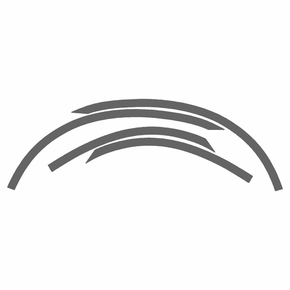 Vicrez Paint Protection PPF Pre-Cut Kit, Wheel Lip Rear, Driver & Passenger vpp185153 for KIA Spectra Sedan 2003-2005