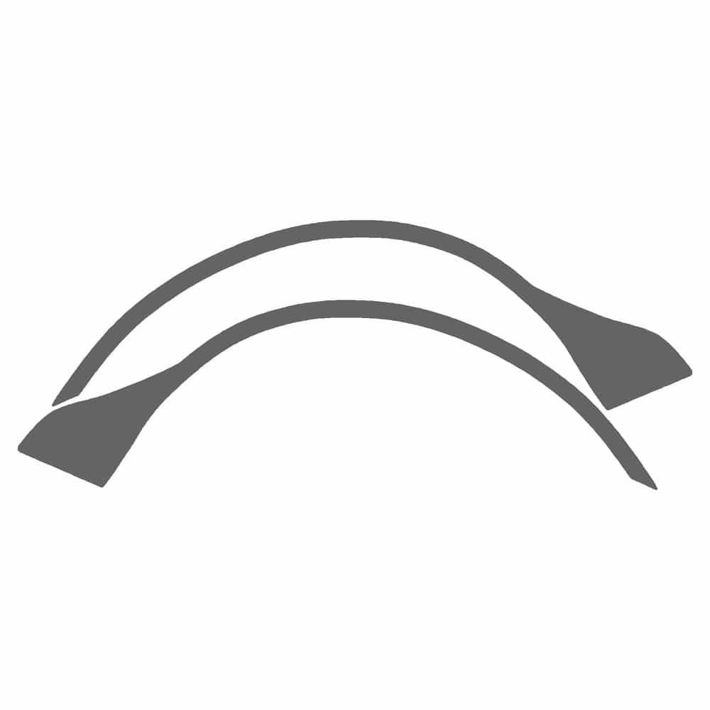 Vicrez Paint Protection PPF Pre-Cut Kit, Wheel Lip/Splash Front, Driver & Passenger vpp244887 for Volvo S60 Sedan 2002-2004