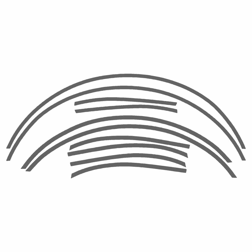 Vicrez Paint Protection PPF Pre-Cut Kit, Wheel Lips vpp141864 for Chrysler 300M Sedan 2003-2004