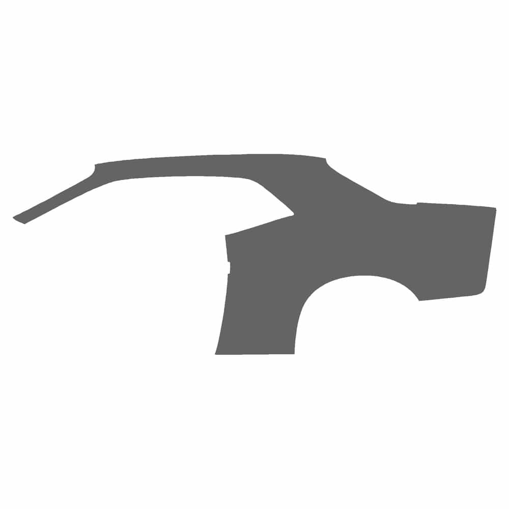 Vicrez Paint Protection PPF Pre-Cut Qtr. Panel, Rear Driver vpp142677 for Dodge Challenger Coupe 2019-2023